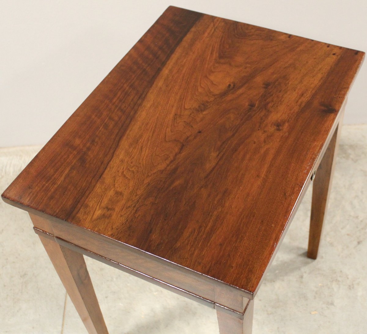 Ancien table d'époque Directoire en noyer - Italie 19ème-photo-2