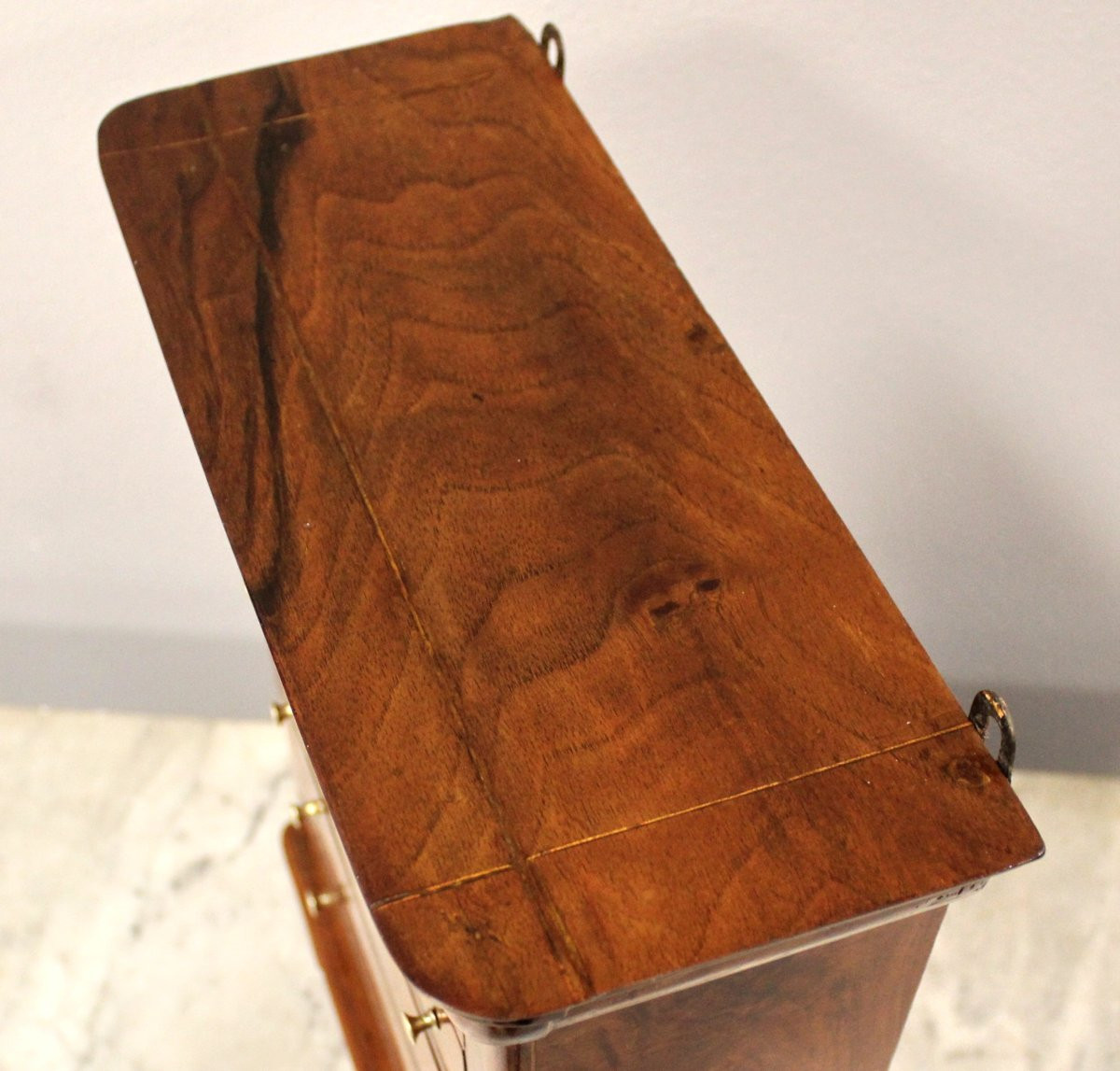 Antique Louis Philippe Miniature Weekly Chest Of Drawers In Walnut - 19th-photo-4