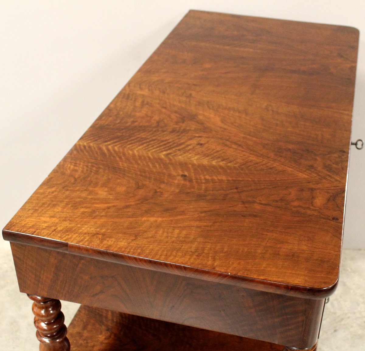 Antique Louis Philippe Sideboard Dresser Cabinet Cupboard Buffet In Walnut – Italy 19th-photo-1