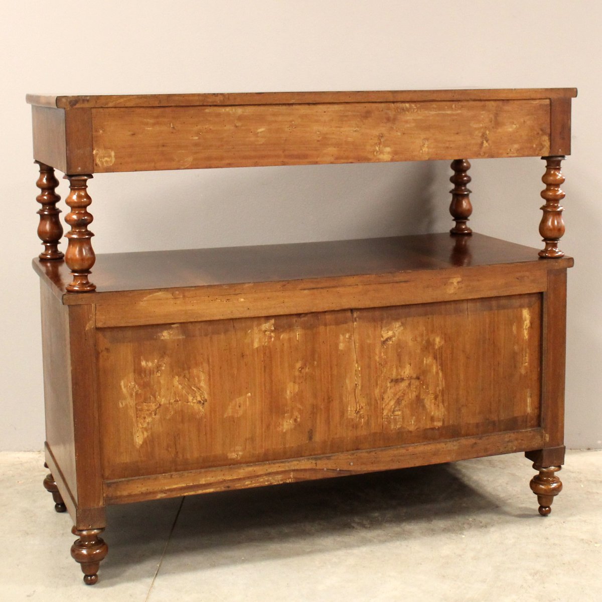 Antique Louis Philippe Sideboard Dresser Cabinet Cupboard Buffet In Walnut – Italy 19th-photo-8