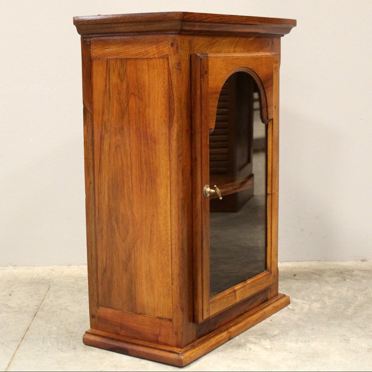 Antique Showcase Wall Shelf In Walnut - 19th-photo-2