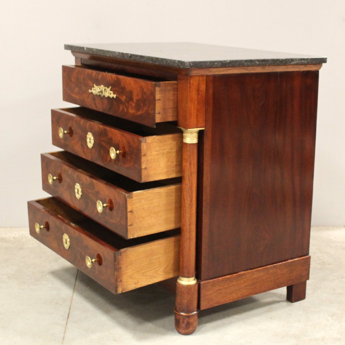Ancien commode d'époque Empire en acajou - 19ème-photo-2