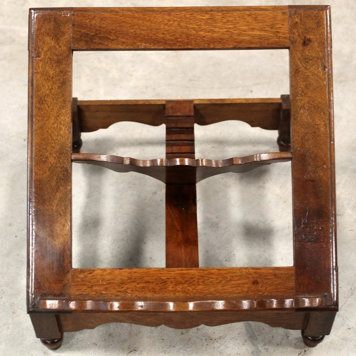 Ancien Lutrin de table Pupitre de livre en noyer - Italie 19ème-photo-8