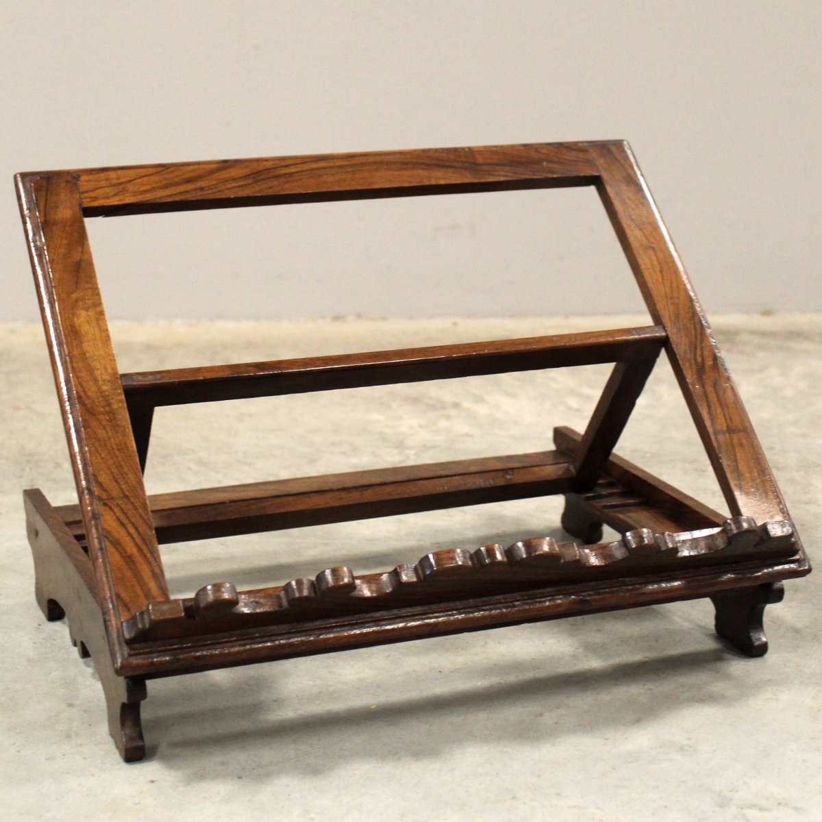 Antique Table Lectern In Walnut - Italy 19th-photo-2