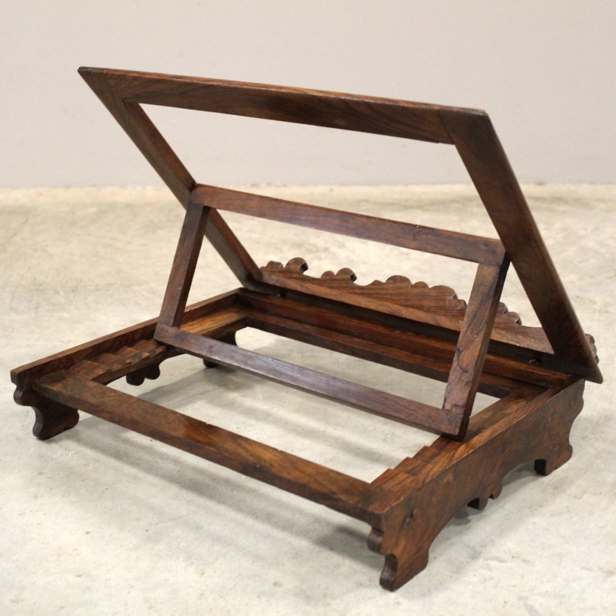 Antique Table Lectern In Walnut - Italy 19th-photo-1