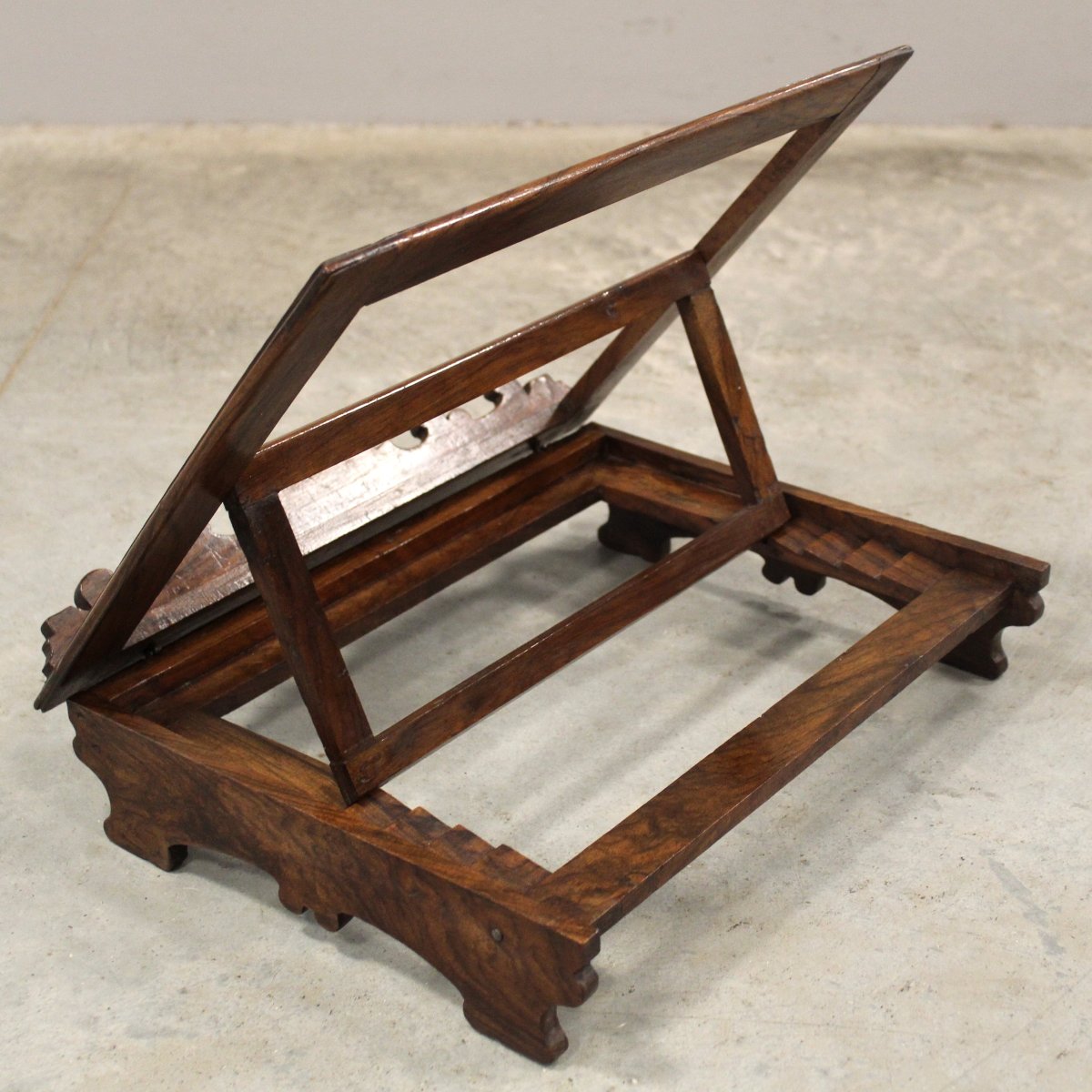 Antique Table Lectern In Walnut - Italy 19th-photo-2