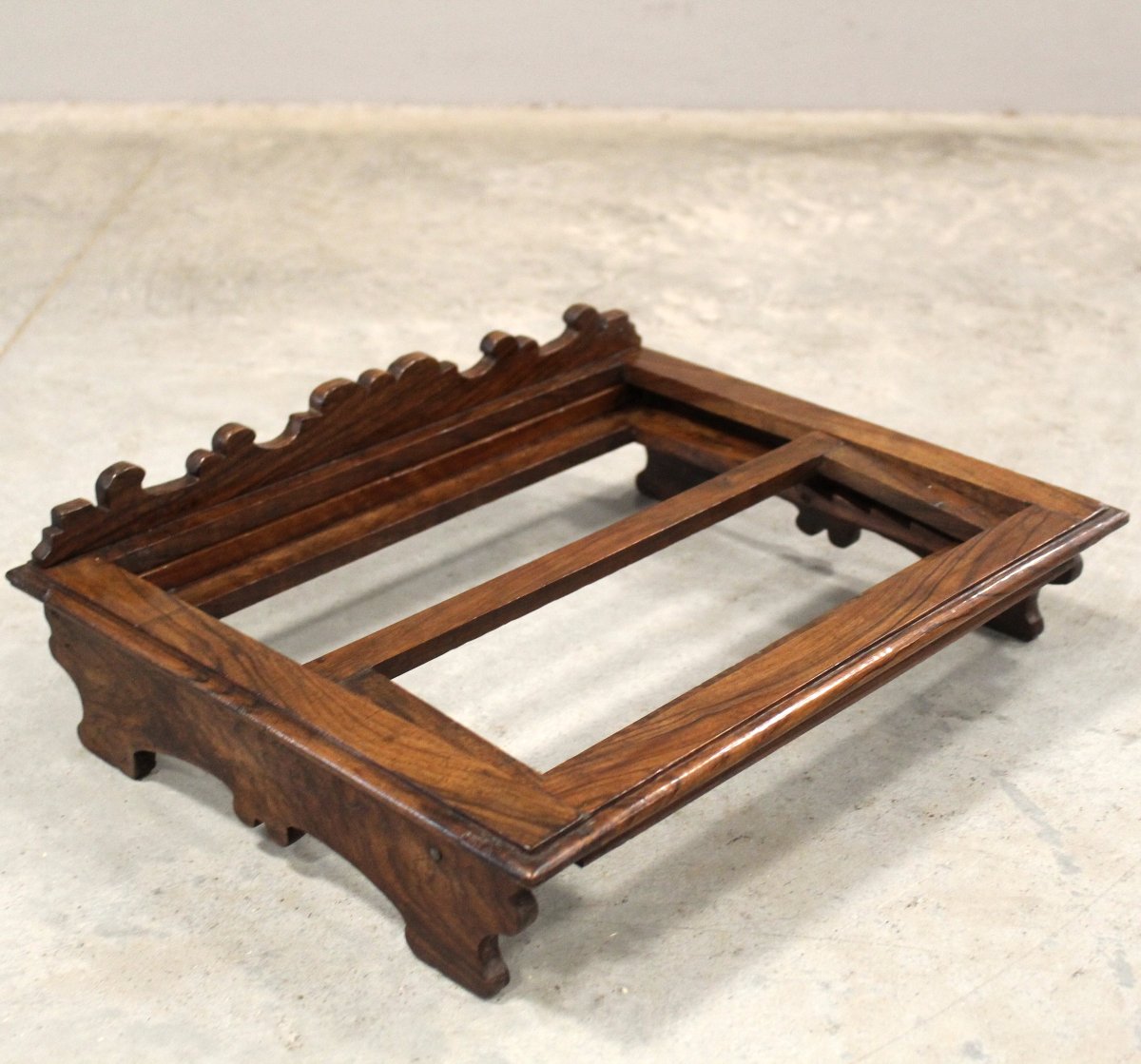 Antique Table Lectern In Walnut - Italy 19th-photo-6