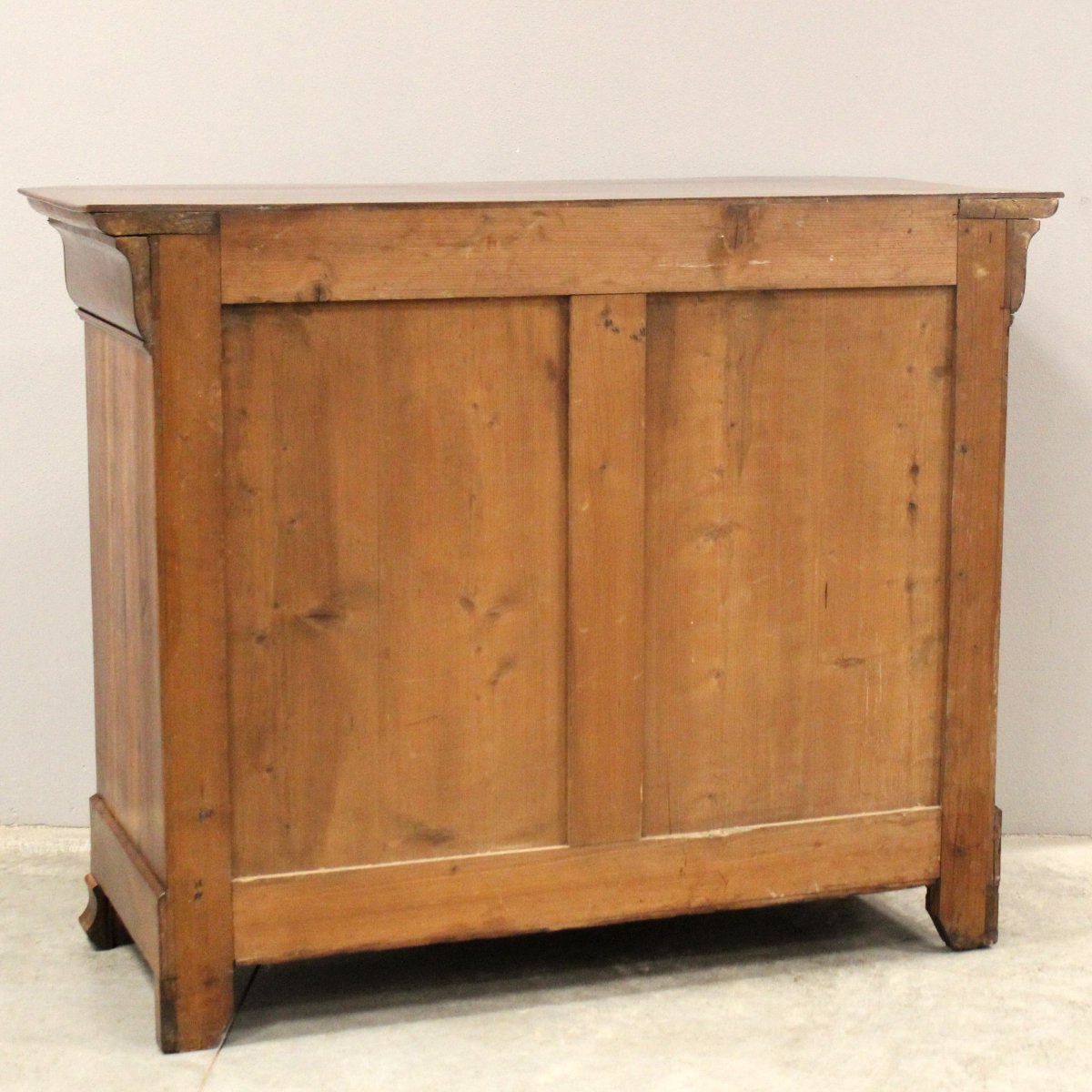 Antique Louis Philippe Dresser Chest Of Drawers In Walnut - 19th-photo-5