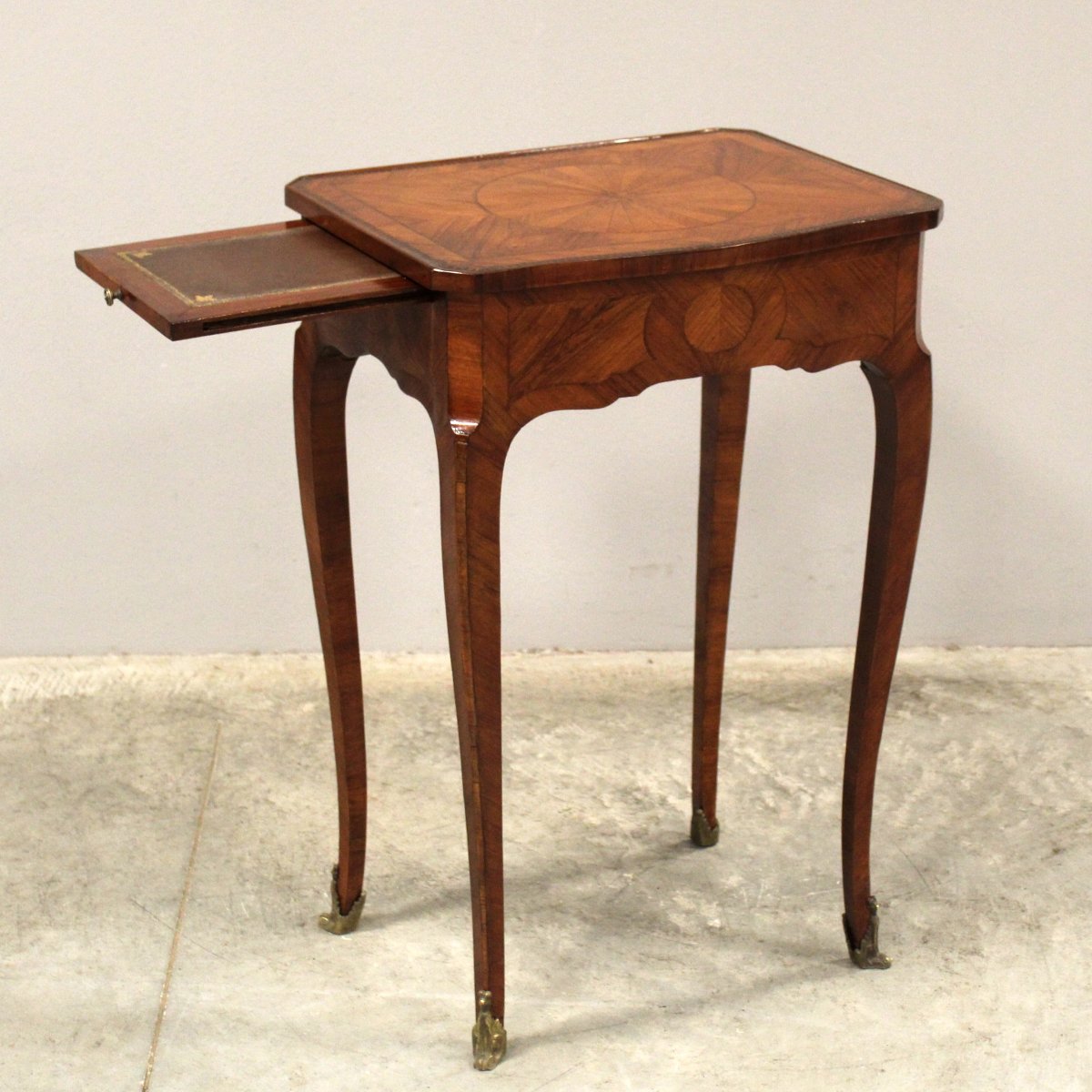 Ancien table d'époque Napoleon III en marqueterie - 19ème-photo-3