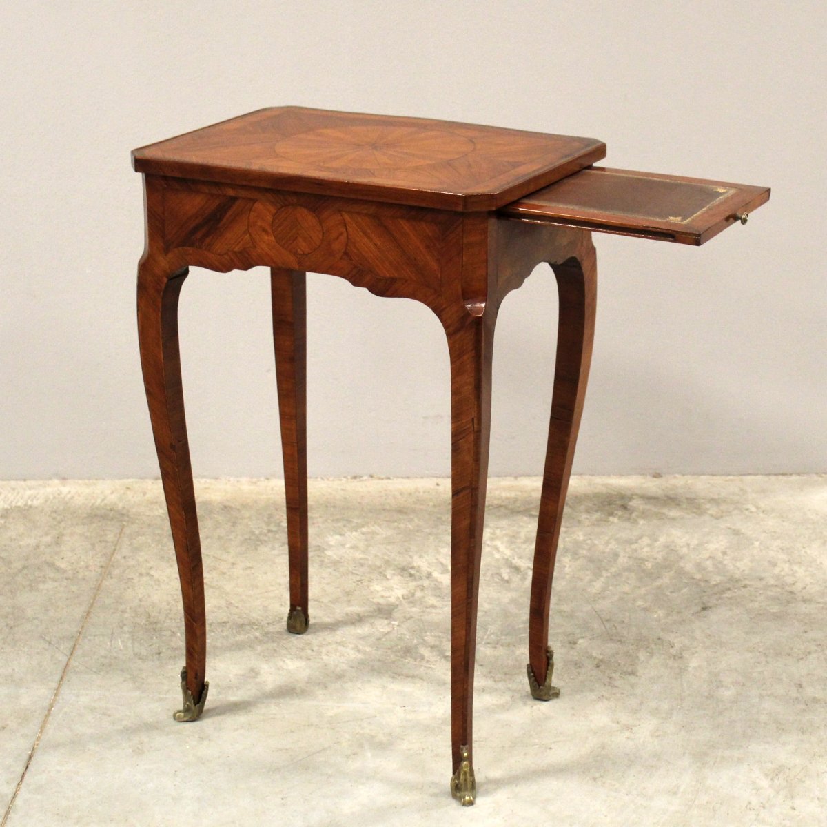 Ancien table d'époque Napoleon III en marqueterie - 19ème-photo-4