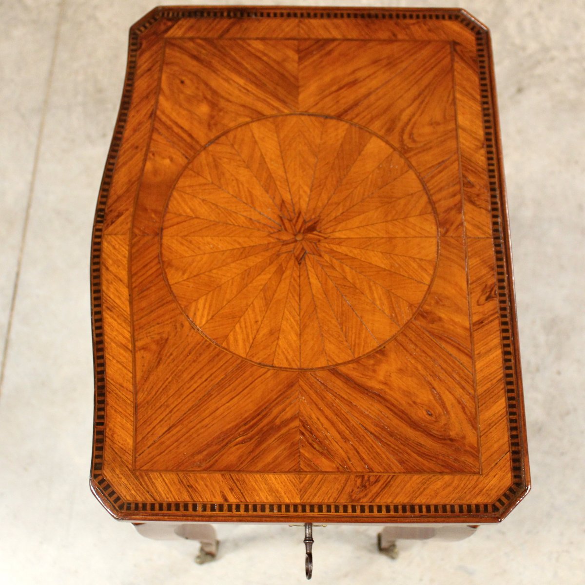 Ancien table d'époque Napoleon III en marqueterie - 19ème-photo-7