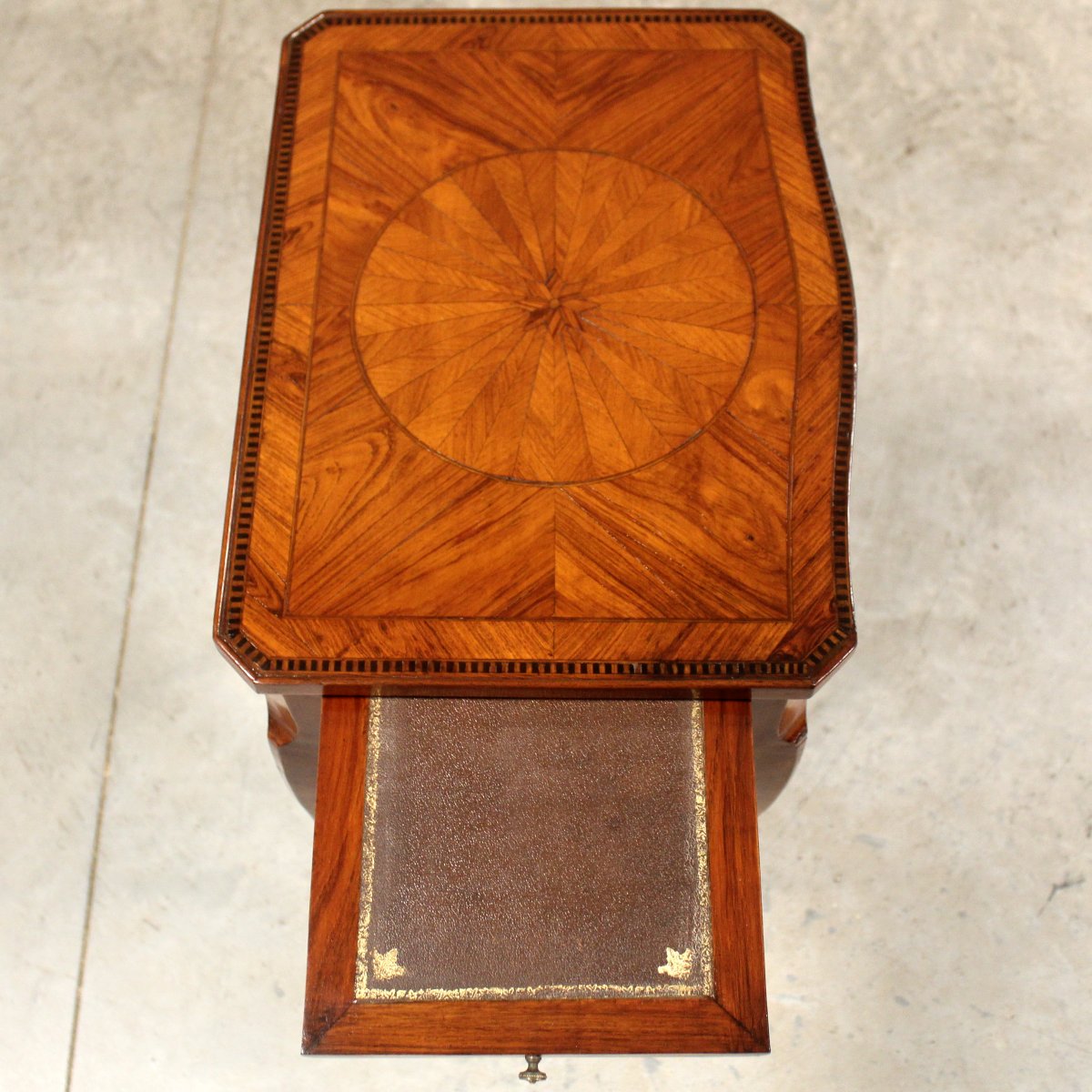 Ancien table d'époque Napoleon III en marqueterie - 19ème-photo-8