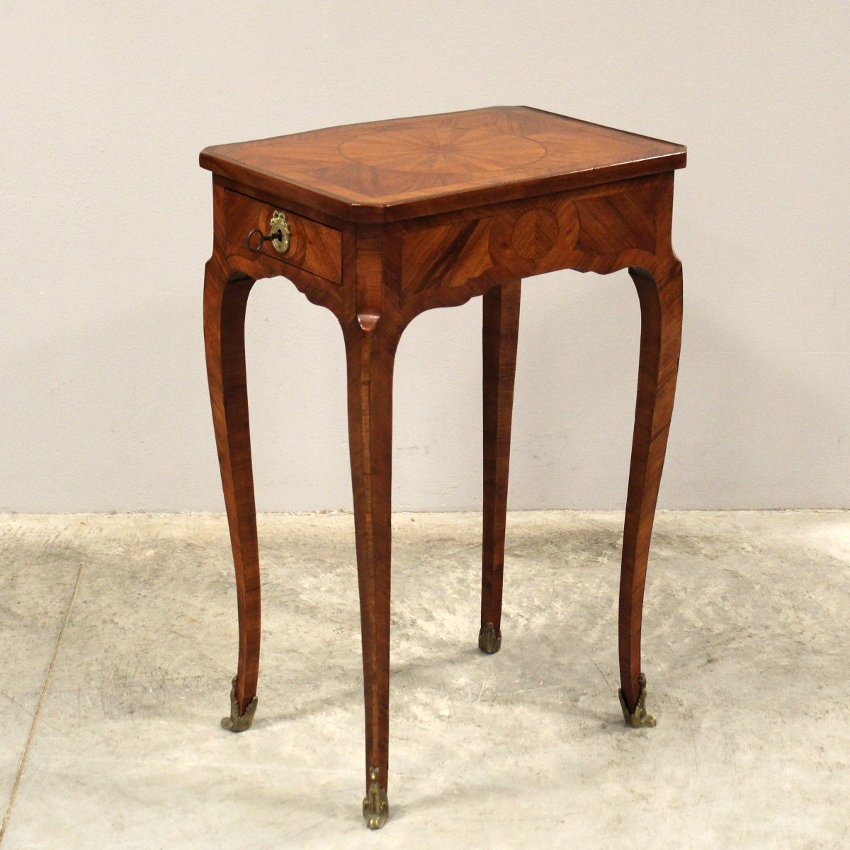 Ancien table d'époque Napoleon III en marqueterie - 19ème