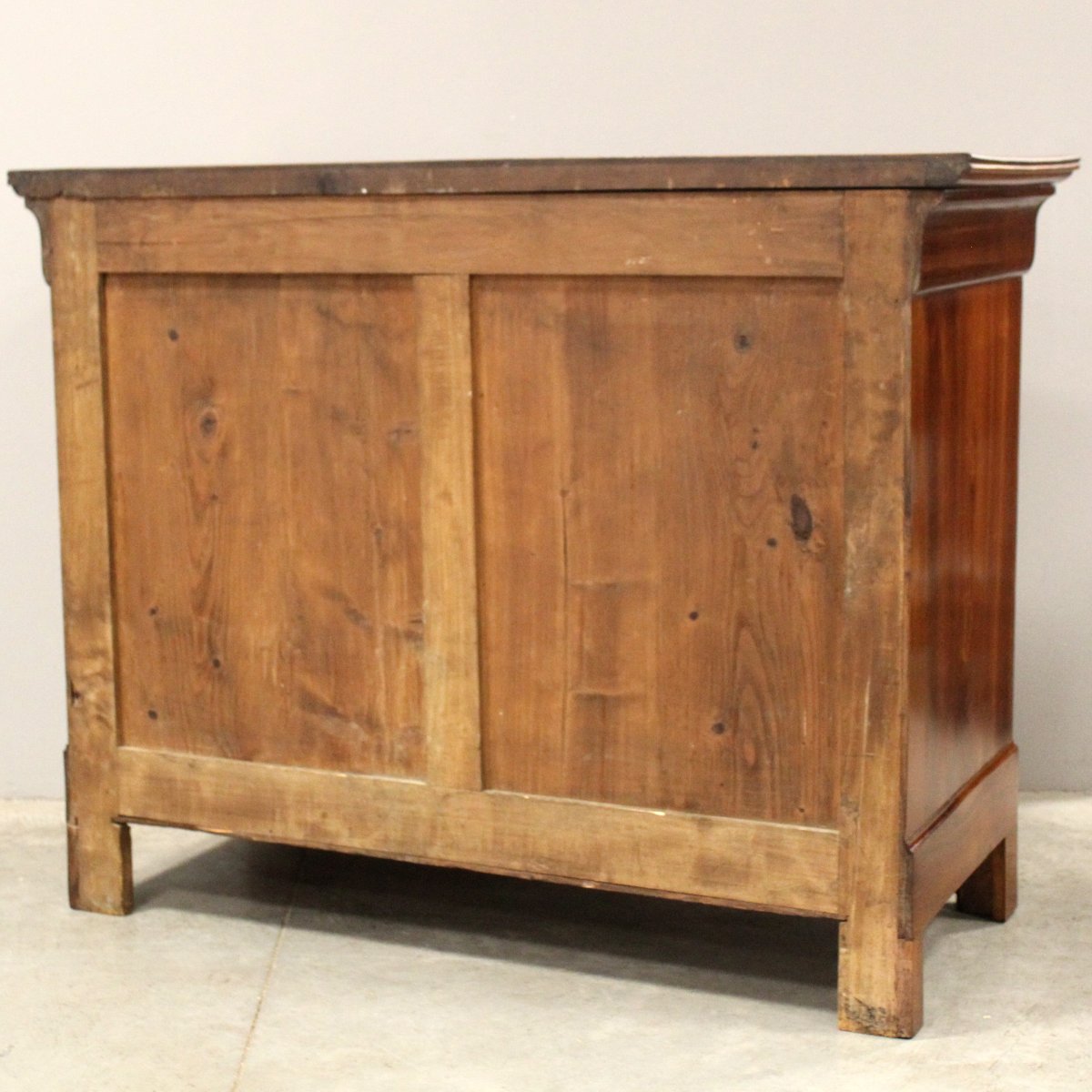 Ancien commode d'époque Louis Philippe en noyer - 19ème-photo-8