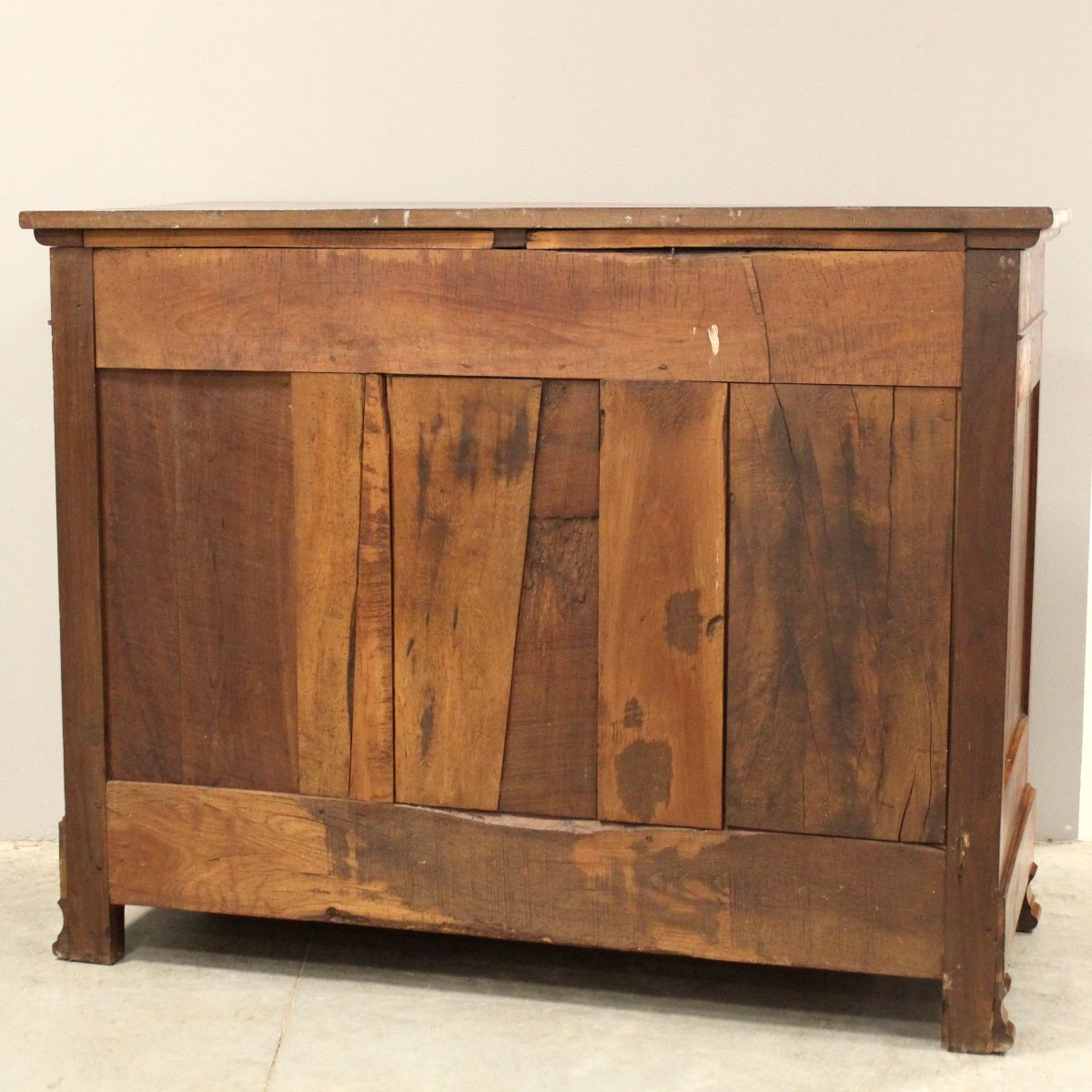 Antique Louis Philippe Sideboard Dresser Cabinet Cupboard Buffet In Walnut - 19th-photo-6