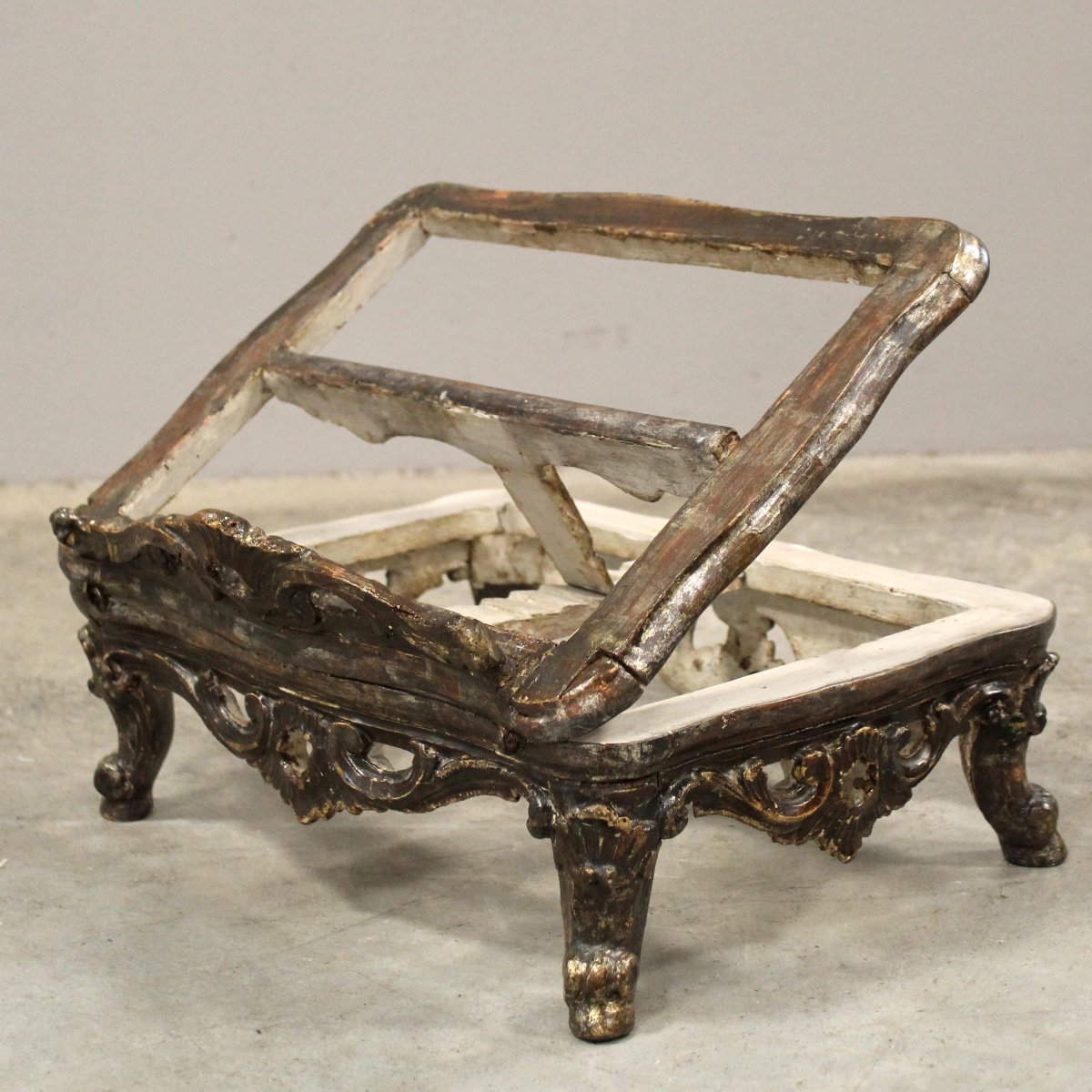 Antique Louis XV Table Lectern In Laquered Wood - Italy 18th-photo-4