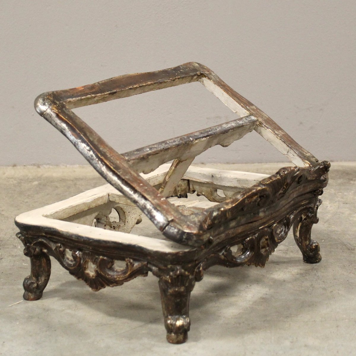 Antique Louis XV Table Lectern In Laquered Wood - Italy 18th-photo-1