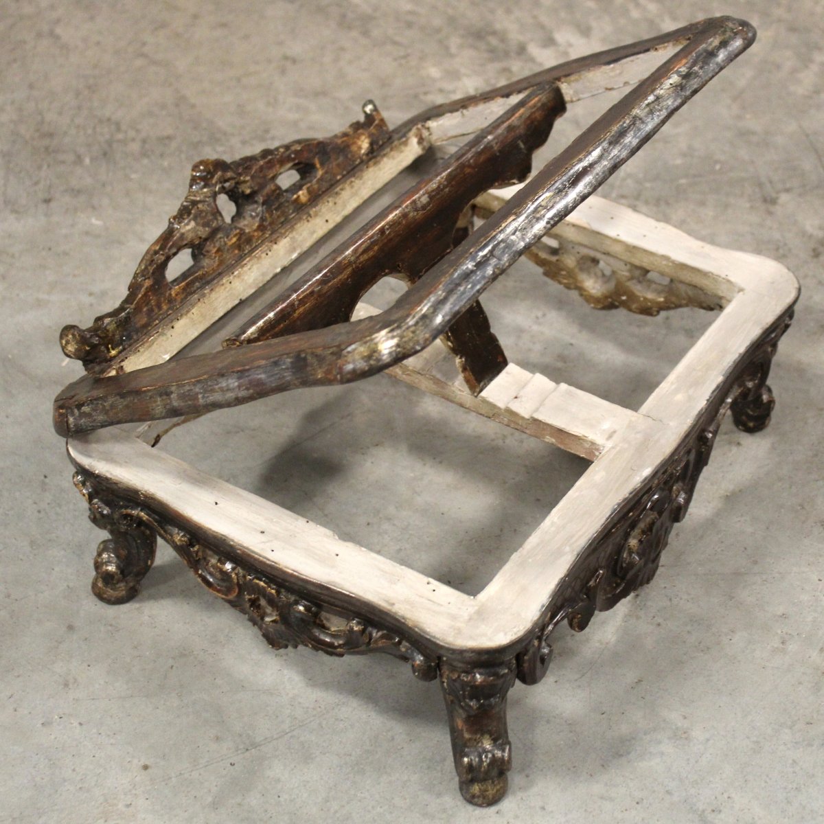 Antique Louis XV Table Lectern In Laquered Wood - Italy 18th-photo-8