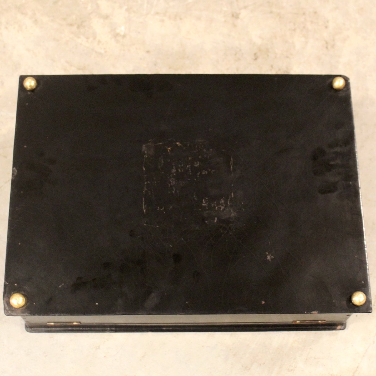 Ancien  coffret boîte à bijoux en bois laqué peint et marqueterie - 19ème-photo-6