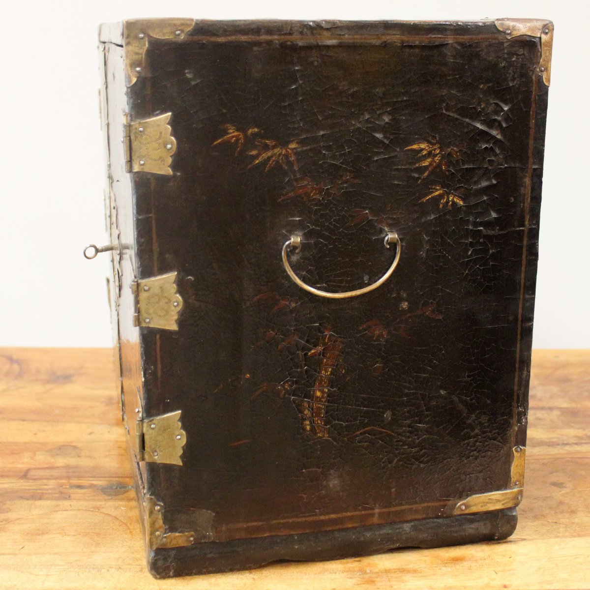 Antique Traval Jewelry Cabinet In Laquered And Painted Wood - 19th-photo-4