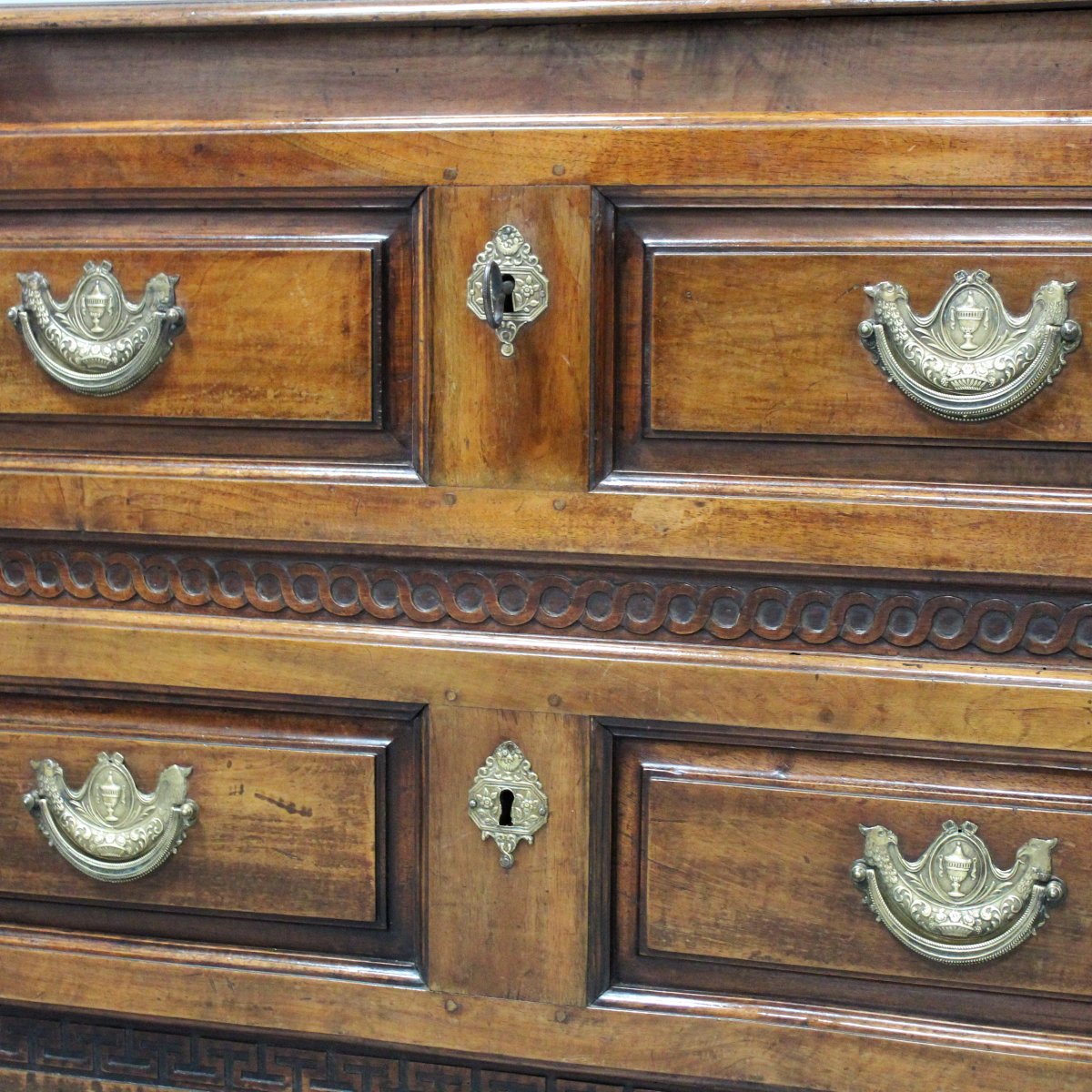 Ancien commode d'époque Louis XVI en noyer - Italie 18ème-photo-6
