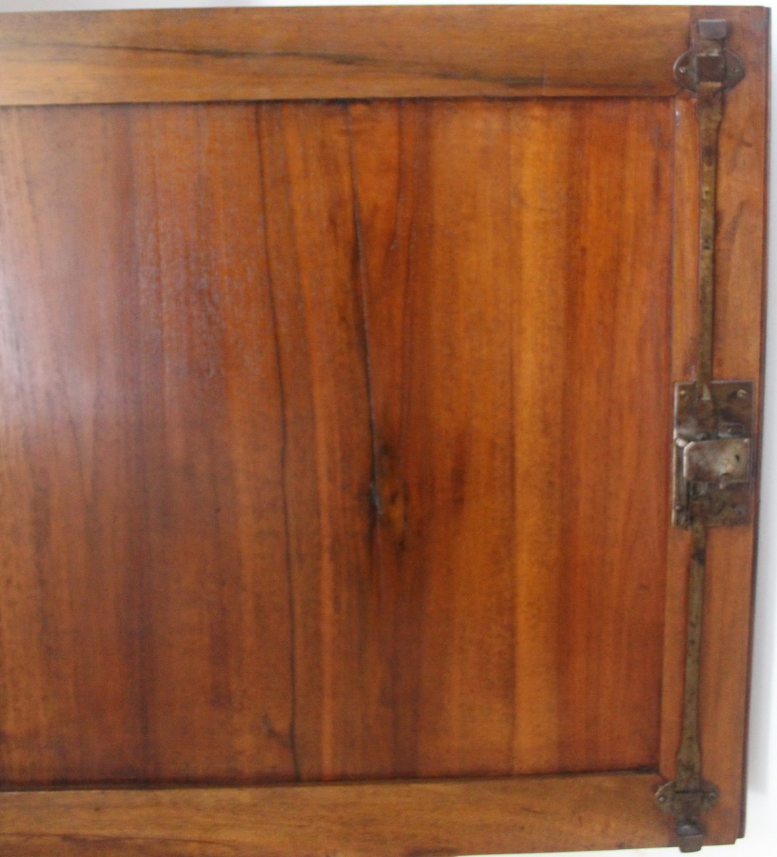 Antique Charles X Showcase Dresser Cabinet Bookcase In Walnut - Italy 19th Century-photo-7