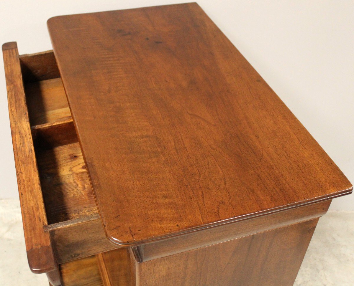 Antique Louis Philippe Sideboard Dresser Cabinet Cupboard Buffet In Walnut – 19th-photo-4