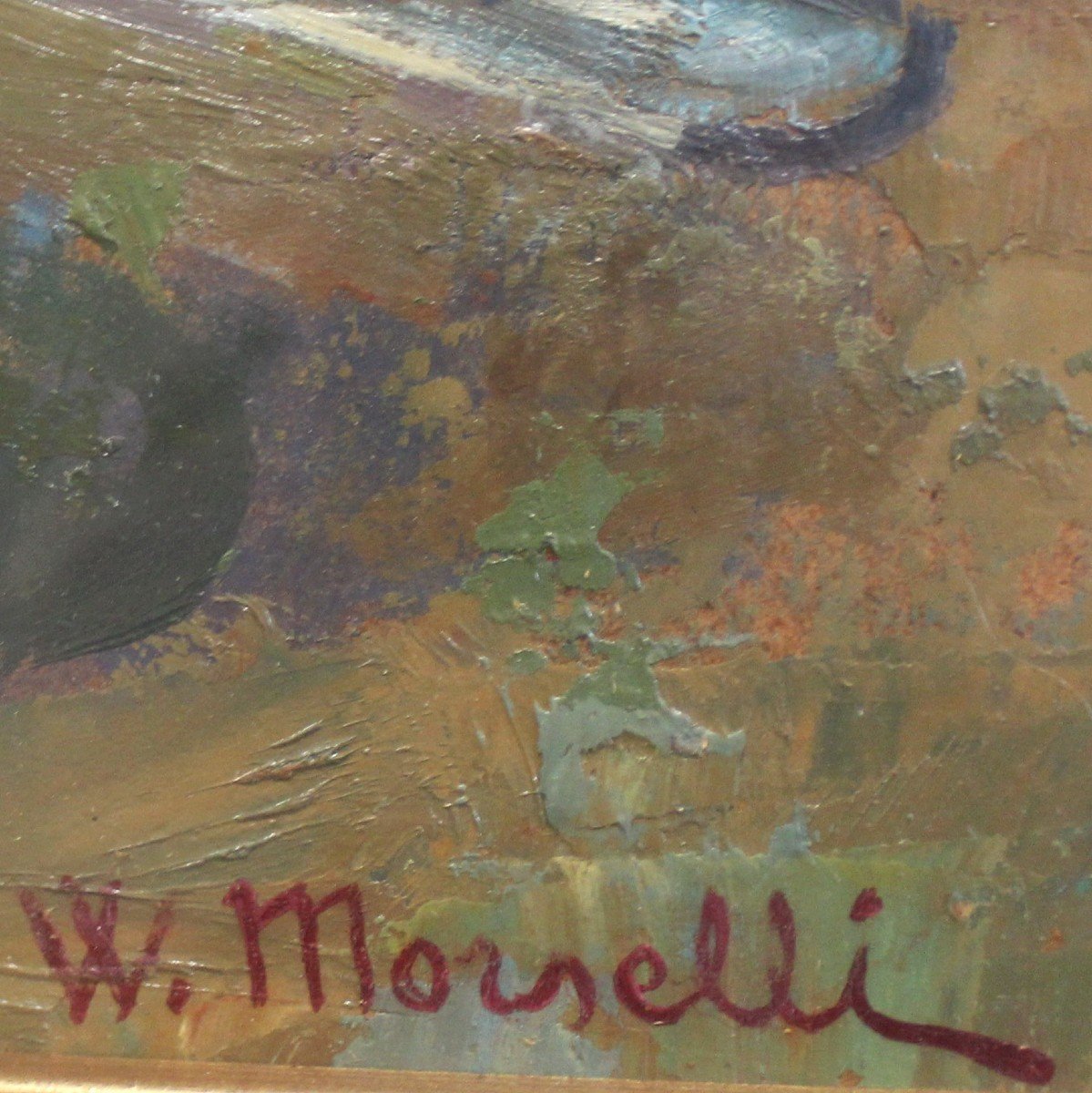 Tableau peinture huile - nature morte - Italie - Walter Morselli-photo-1