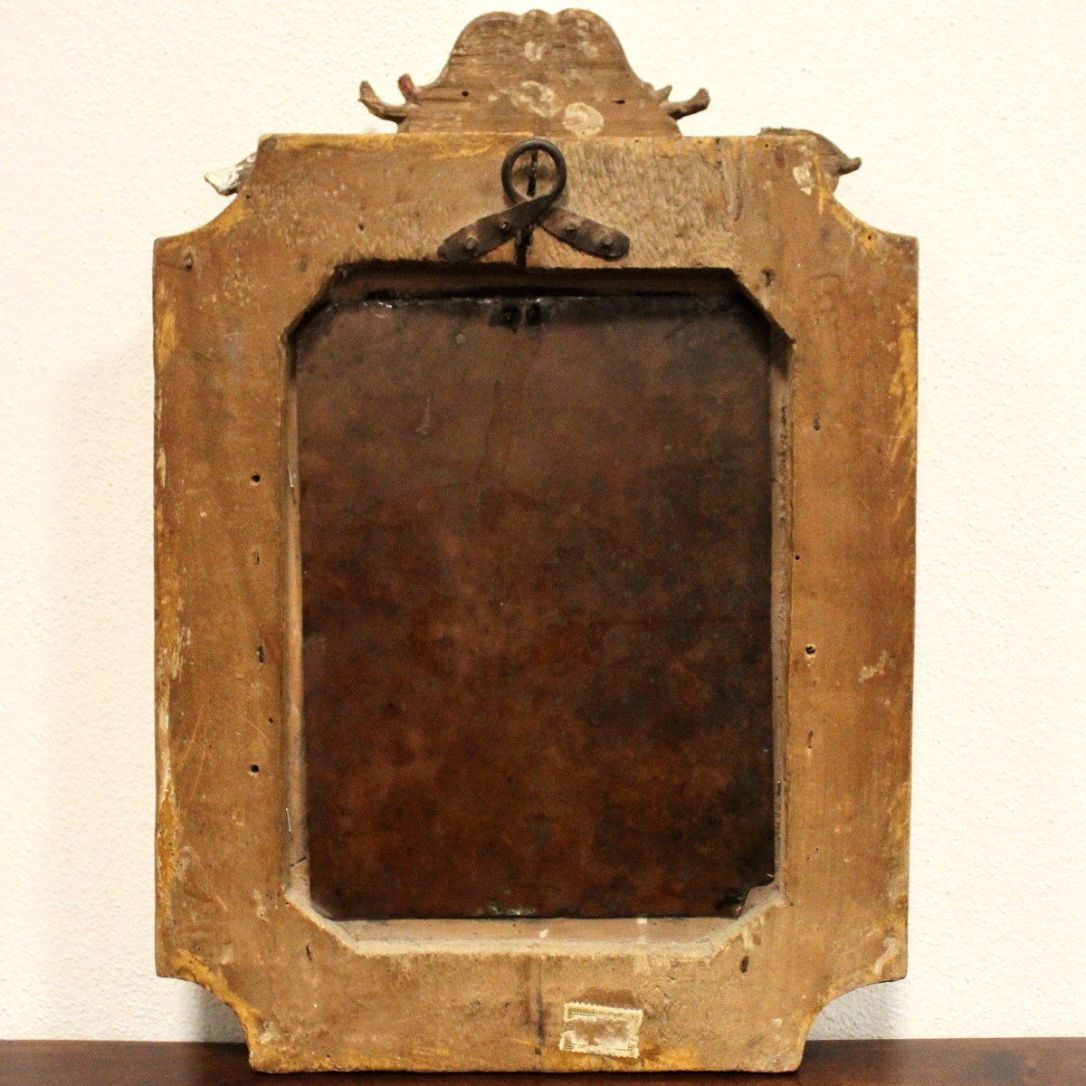 Annonciation - Ancien Tableau Peinture huile sur cuivre avec cadre doré - 17ème-photo-3