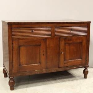 Ancien Buffet d'époque Charles X en noyer - Italie 19ème