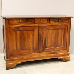 Antique Louis Philippe Sideboard Dresser Cabinet Cupboard Buffet In Walnut – 19th