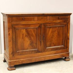 Antique Louis Philippe Sideboard Dresser Cabinet Cupboard Buffet In Walnut - 19th