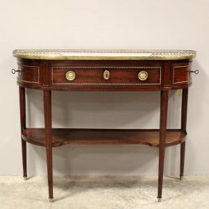 Antique Louis XVI  Console Table In Mahogany  - 19th