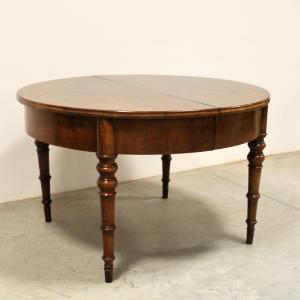 Antique Louis Philippe Extendable Table In Walnut - Italy 19th