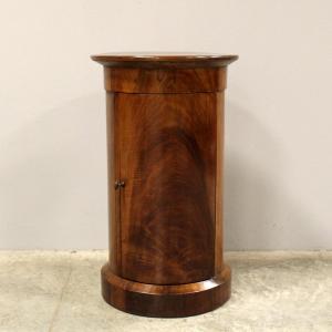 Antique Empire Cabinet Bedside Table In Walnut - 19th