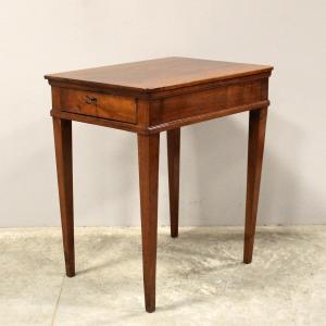 Ancien table d'époque Louis XVI en noyer - Italie 18ème