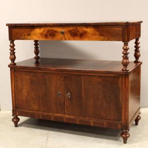 Antique Louis Philippe Sideboard Dresser Cabinet Cupboard Buffet In Walnut – Italy 19th