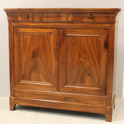 Antique Louis Philippe Sideboard Dresser Cabinet Cupboard Buffet In Walnut – 19th