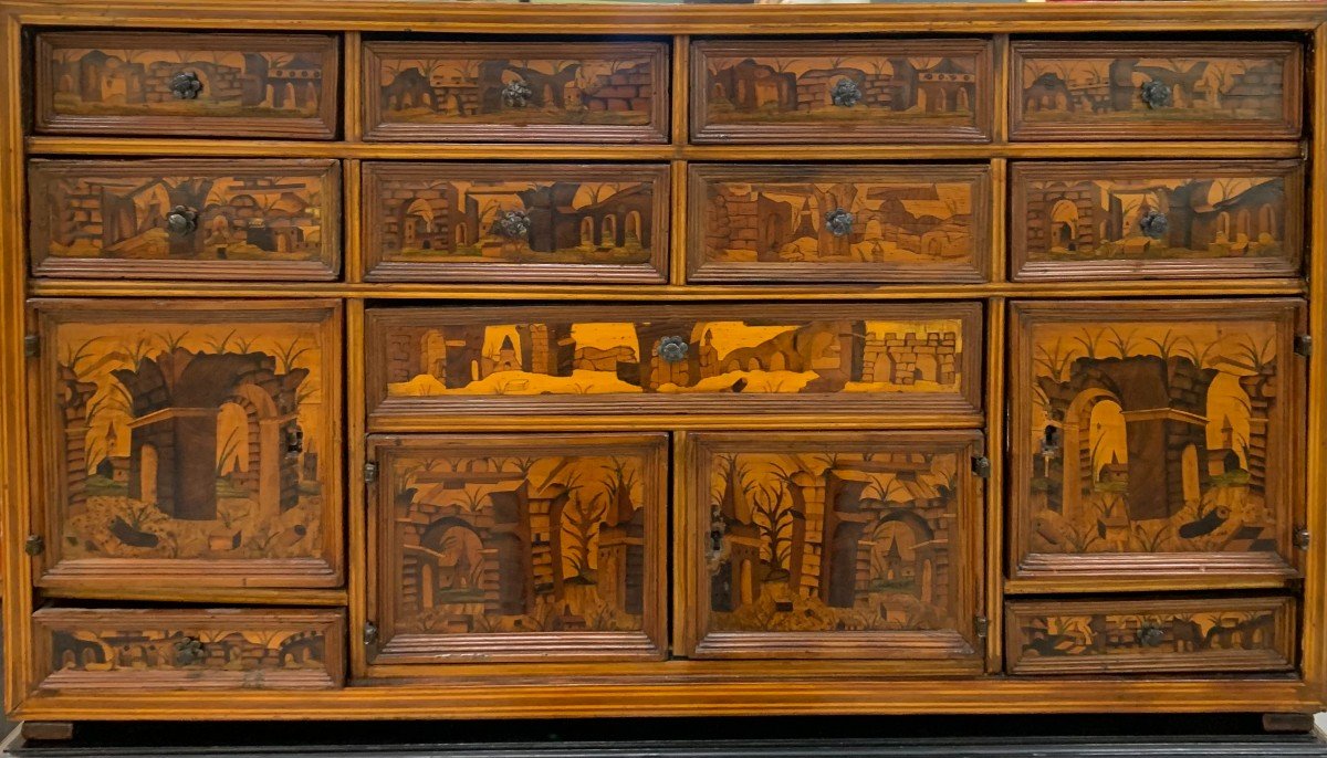 Money Cabinet Inlaid XVIII Secolo-photo-2