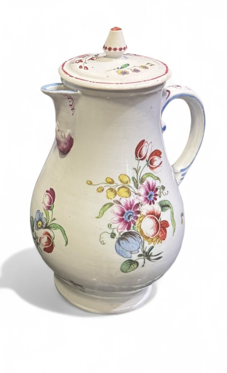 Small Coffee Pot, Doccia Ginori Manufacture - 19th Century-photo-3