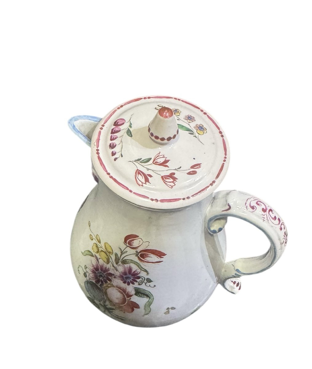 Small Coffee Pot, Doccia Ginori Manufacture - 19th Century-photo-4