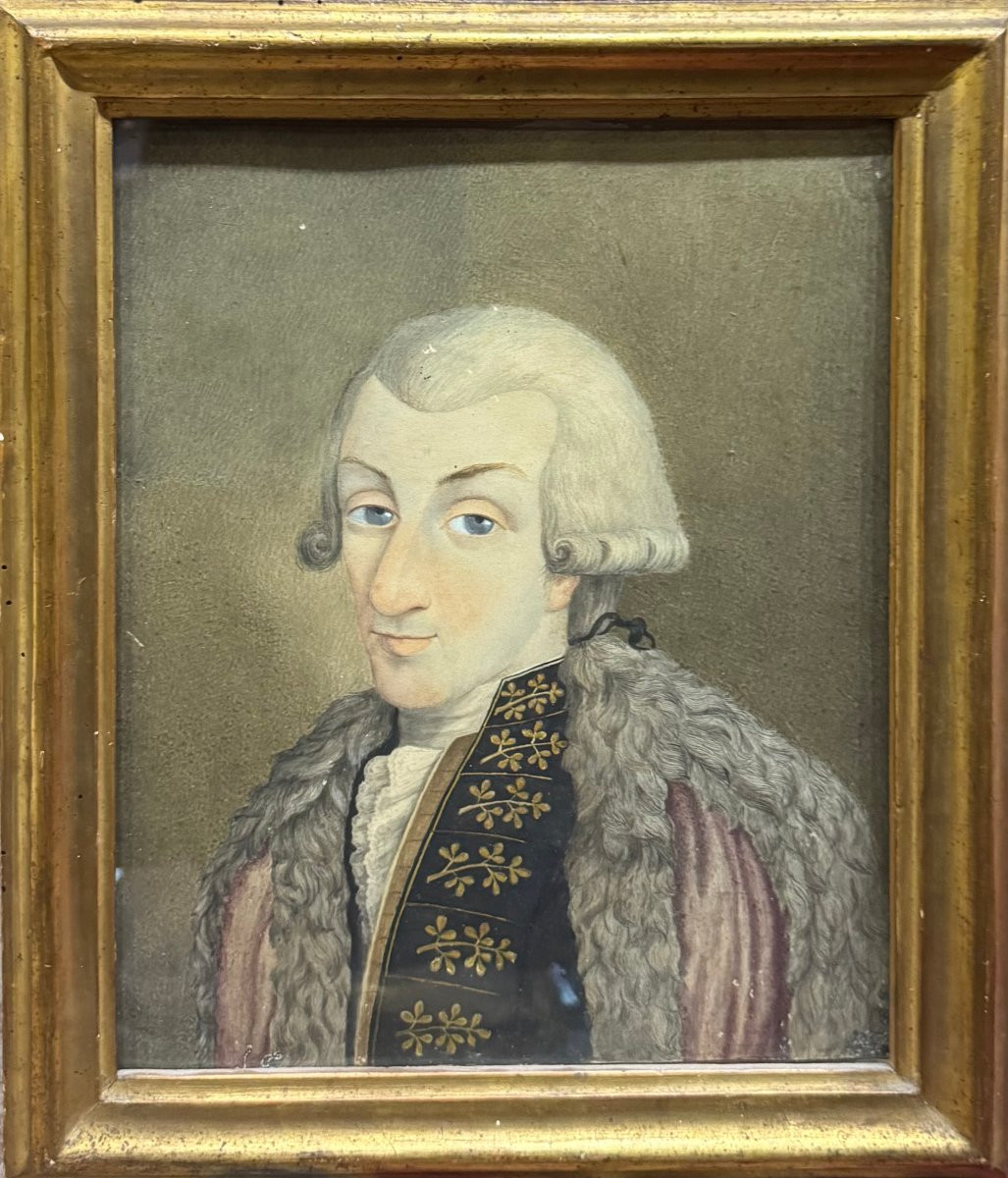 Aquarelle sur Papier du Sénateur Marchese Piriteo Malvezzi – BOLOGNE-photo-2