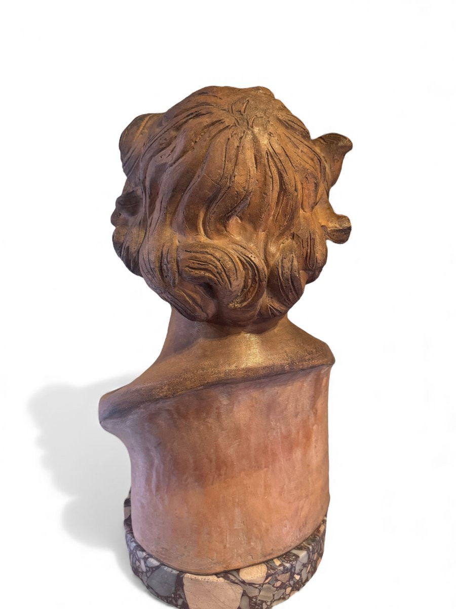 “damned Soul” Terracotta Bust - Follower Of Gian Lorenzo Bernini-photo-3