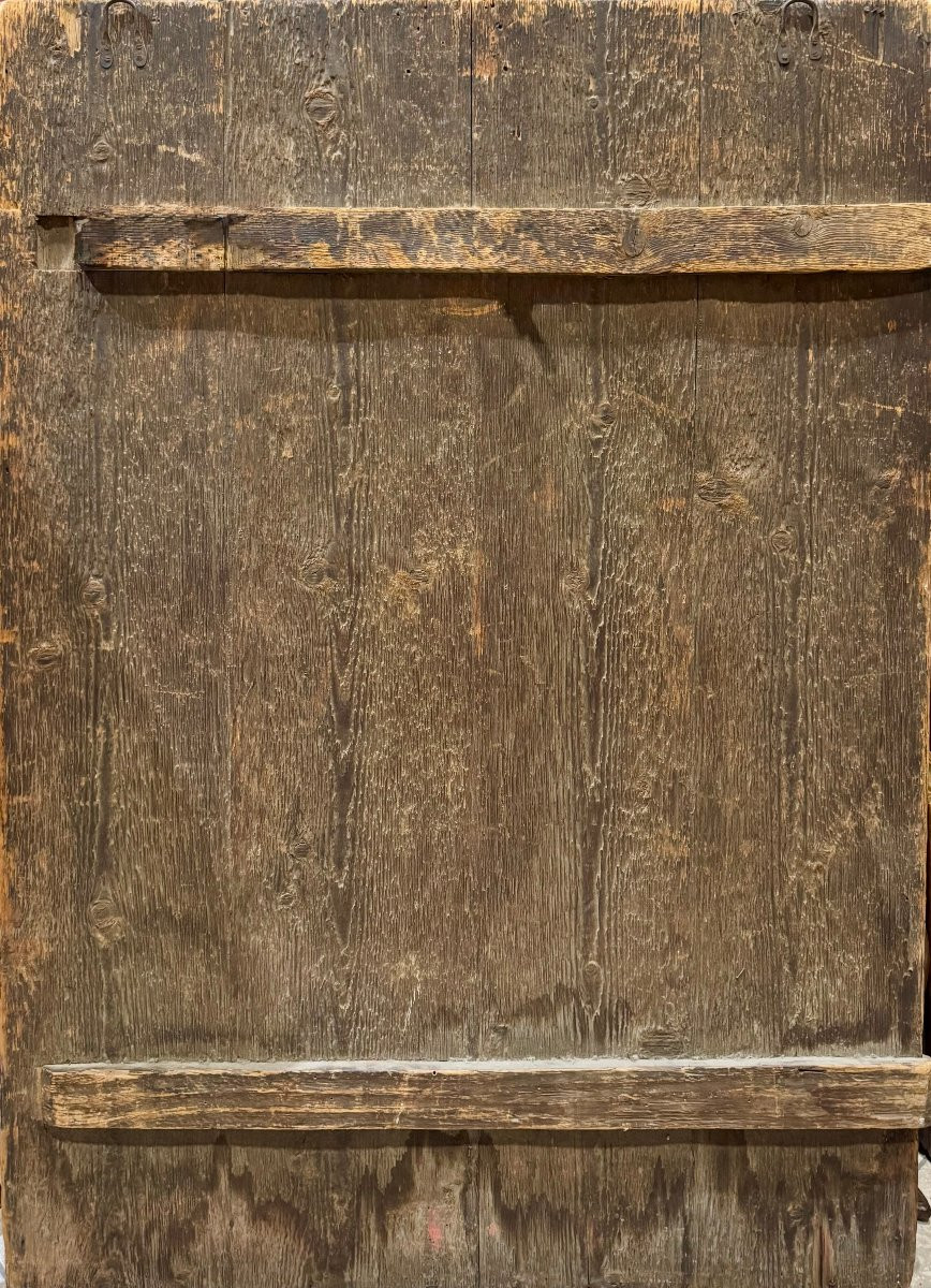 Peinture ancienne sur bois « La Vision du prophète Ézéchiel », école de Ferrare, maniérisme-photo-5