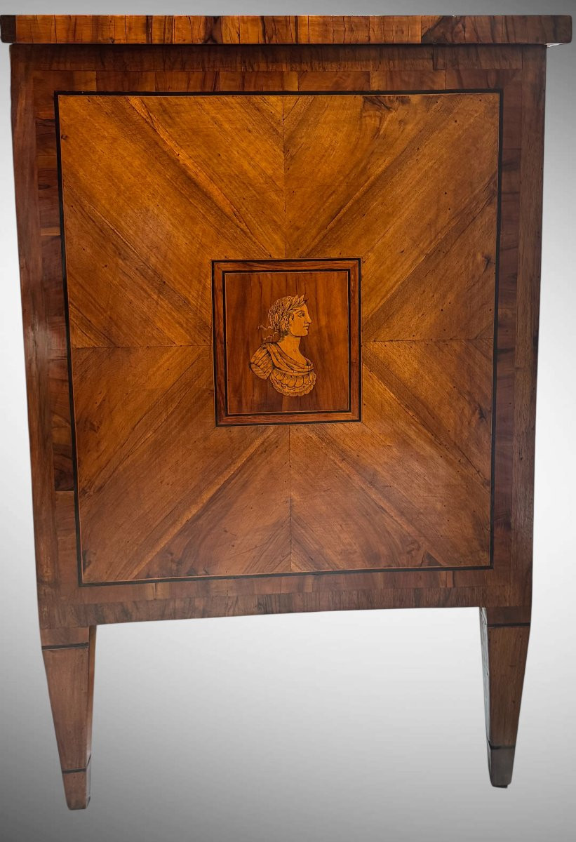 COMMODE NÉOCLASSIQUE LOUIS XVI MARQUÉE-photo-1