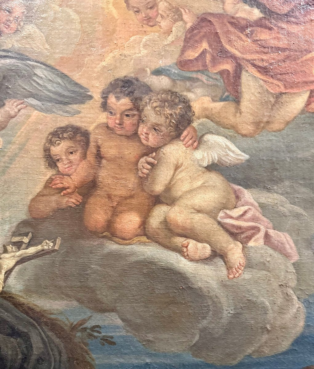 SAINT FRANÇOIS XAVIER - PEINTURE SUR TOILE, XVIIe siècle-photo-2