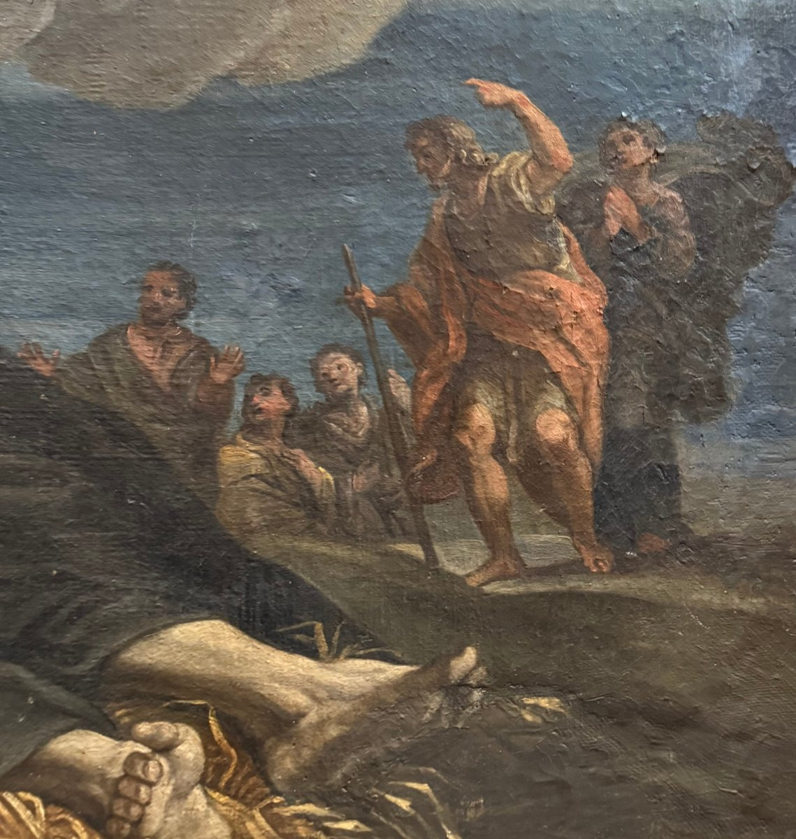 SAINT FRANÇOIS XAVIER - PEINTURE SUR TOILE, XVIIe siècle-photo-3