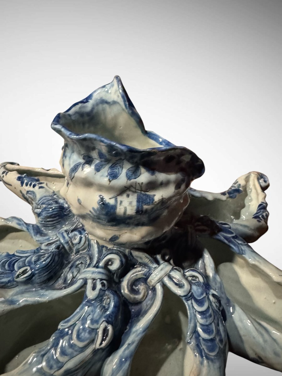 CANTAGALLI - CENTRE DE TABLE OU BOÎTE À FLEURS EN CÉRAMIQUE-photo-2