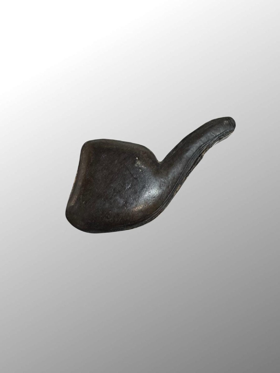 Antique Meerschaum Pipe Carved With A Pastoral Scene-photo-4