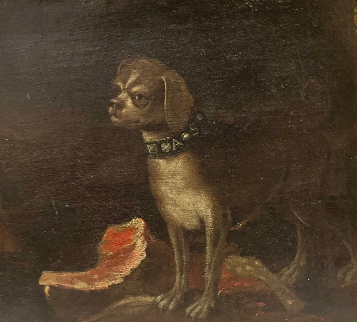 Pendant Of Ancient Oil Paintings On Canvas “allegorical/mythological Scenes”-photo-5